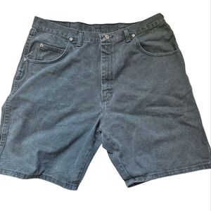 Vintage Y2k Wrangler Denim Shorts Jorts Green 38 Made In The USA